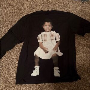 Black Long Sleeve Shirt with House Graphic Its a size large but fits like a XL